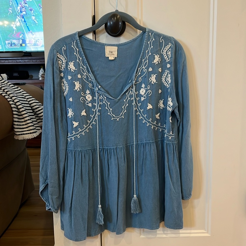 Denim top